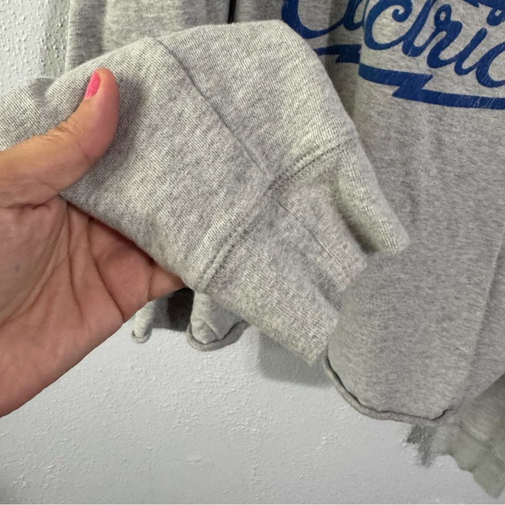 Denim & Supply Ralph Lauren Gray Sweatshirt with Blue Print large - Picture 4 of 6